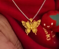 周大福金絲羽蝶plus版蝴蝶黃金吊墜女EOF1451七夕情人節禮物 約6.75g計價(工費760) 曬單實拍圖