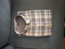 克羅伊保羅 CROOEL PAUL高端男士保暖襯衫純棉格子加絨加厚免燙磨毛商務(wù)休閑秋冬長(cháng)袖襯衣 502灰黃格 【純棉加絨】 42 /2XL (建議155-170斤) 曬單實(shí)拍圖