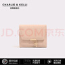 CHARLIE&KELLI品牌小c&k女士零錢(qián)包卡包迷你收納小包包2025新款單肩包女 粉杏色【禮袋發(fā)貨 代寫(xiě)賀卡】 曬單實(shí)拍圖