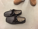 Walker Shop奧卡索健步鞋女單鞋平底牛皮蝸牛鞋舒適媽媽休閑豆豆鞋女M012001 曬單實(shí)拍圖