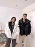 啄木鳥(niǎo)情侶短款羽絨服男女生同款冬季小個(gè)子加厚寬松面包衣服男裝外套潮 BJ8808黑色【男女同款】 M 110-130斤 曬單實(shí)拍圖