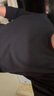 十如仕圓領(lǐng)衛衣男秋季簡(jiǎn)約時(shí)尚純色百搭休閑長(cháng)袖外套上衣LS04-02-03 無(wú)口袋款-黑色 3XL 曬單實(shí)拍圖