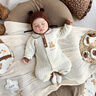 酷童拉米新生嬰兒衣服禮盒剛出生寶寶純棉套裝滿(mǎn)月見(jiàn)面禮物高檔母嬰待產(chǎn)包 抱抱小熊保暖25件套【5套衣服】 59cm 適合0-3個(gè)月寶寶丨A類(lèi)純棉 曬單實(shí)拍圖