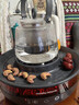 摩飛電器（Morphyrichards）全玻璃養生壺 多功能?chē)鸂t煮茶電陶爐煮茶器煮茶爐多功能泡茶蒸茶器不挑器具360°環(huán)狀煨烤MR6096灰 曬單實(shí)拍圖