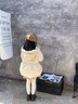 哈羅小黃鴨HAL.DUCK女童羽絨服冬季2024新款洋氣時(shí)尚兒童加厚保暖冬裝寶寶白鴨絨外套 米白色 90 cm 曬單實(shí)拍圖
