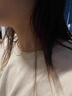老鳳祥99足銀項鏈女生純銀配鏈單鏈子無(wú)吊墜鎖骨鏈裸鏈素鏈簡(jiǎn)約時(shí)尚飾品 L-D65足銀閃菱鏈-約46cm（只發(fā)閃菱鏈） 曬單實(shí)拍圖