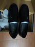 啄木鳥(niǎo)男士皮鞋商務(wù)休閑真皮防滑軟底軟面中老年爸爸鞋真皮透氣套腳舒適 黑色 單層 42 曬單實(shí)拍圖