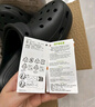 卡駱馳（CROCS）經(jīng)典云朵老爹鞋洞洞鞋時(shí)尚百搭女鞋拖鞋一腳蹬|206750 黑色-001(含智必星) 38 (240mm) 曬單實(shí)拍圖