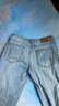 izzue it淺藍色水洗男士牛仔褲男春季寬松直筒垂感闊腿美式潮牌褲子男 曬單實(shí)拍圖