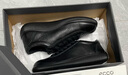 愛(ài)步（ECCO）板鞋女 時(shí)尚潮流百搭簡(jiǎn)約輕盈系帶牛皮休閑鞋 柔酷220263 HL 黑色22026301001 37 曬單實(shí)拍圖