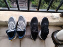 特步【門(mén)店同款】星耀2.0跑鞋男冬季棉鞋保暖防滑鞋男976419110070 黑/帆白（革面） 41 曬單實(shí)拍圖