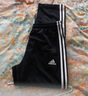 阿迪達斯 （adidas）長(cháng)褲男女秋季寬松透氣直筒褲跑步運動(dòng)防風(fēng)休閑褲 黑白 L 曬單實(shí)拍圖