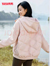 鴨鴨（YAYA）輕薄連帽短款女式羽絨服冬季簡(jiǎn)約純色女式時(shí)尚外套 曬單實(shí)拍圖