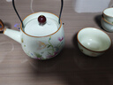 祥業(yè)功夫茶具套裝家用陶瓷圓形茶盤(pán)中式汝瓷提梁泡茶壺干泡盤(pán)高檔會(huì )客 行云(虞美人)提梁壺二杯3件套 曬單實(shí)拍圖