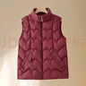 媽媽加厚羽絨棉馬甲2025新款秋冬奶奶保暖棉衣背心中老年女裝外套 酒紅色 5XL 建議125-140斤 曬單實(shí)拍圖