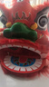 允騰獅子頭手工學(xué)生舞獅雙人醒獅獅頭兒童獅子表演道具配舞獅褲子全套 9寸雙人獅子顏色留言 曬單實(shí)拍圖