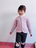 巴布豆兒童棉服校服神器內搭秋冬男童內搭女童夾棉保暖衣柔軟舒適童裝 紫 110 曬單實(shí)拍圖