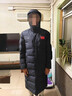 李寧（LI-NING）羽絨服男2025年新長(cháng)款連帽國旗標保暖運動(dòng)厚款鴨絨羽絨服AYMS185 185黑/銀色LOGO長(cháng)羽絨服/-5 2XL 曬單實(shí)拍圖