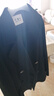 千柏年100%羊毛雙排扣毛呢韓版大衣女西裝領(lǐng)高級雙面呢秋冬外套黑色XL 曬單實(shí)拍圖