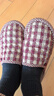 新款手工包腳純棉室內家用顆粒軟底無(wú)聲布底棉拖鞋女木地板秋冬季 男包腳 淺紅格 男小碼適合38-39腳 曬單實(shí)拍圖