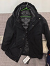 鴨鴨（YAYA）總裁系列鵝絨三合一羽絨服男高端風(fēng)衣加厚防寒外套SL 黑色 L 【鵝絨+可脫卸內膽】 曬單實(shí)拍圖