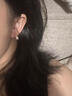 墨利亞（Meliades）S925銀強光淡水珍珠耳釘ins精致耳環(huán)小眾設計耳飾情人節生日禮物 淡水珍珠-耳釘款 曬單實(shí)拍圖
