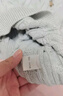 嘟嘟家【抗起球面料】寶寶純棉毛衣秋裝兒童春秋套頭針織衫女童韓版衣服 淺灰色 110 曬單實(shí)拍圖
