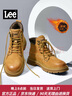 Lee女鞋2025新款馬丁靴戶(hù)外靴子工裝鞋機車(chē)風(fēng)情侶短靴休閑大黃靴女靴 加絨款黃色 L234UE627 37 曬單實(shí)拍圖