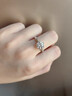 DR一克拉莫桑鉆石鉑金鉆戒D級訂結婚戒指情人節表白生日禮物送女友 2克拉莫桑鉑金鉆戒/D級 默認開(kāi)口可調節大小 曬單實(shí)拍圖