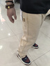 馬克華菲休閑褲男士秋冬季直筒寬松復古百搭加絨保暖牛仔褲卡其色加絨2XL 曬單實(shí)拍圖