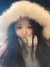 JRET加絨外套女美式復古可拆卸毛領(lǐng)韓版修身顯瘦秋冬新款保暖衛衣女 淺灰色可拆卸毛領(lǐng) 加厚 S 曬單實(shí)拍圖
