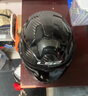 LS2碳纖維FF901后空翻頭盔摩托車(chē)雙鏡片180°碳纖揭面盔3C四季FF906 FF901 亮黑 L(建議56-57CM) 曬單實(shí)拍圖