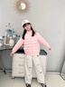 真維斯（Jeanswest）兒童羽絨服內膽男女童校服神器2025新款輕薄外套中大童保暖童裝 【輕薄羽絨服】灰藍 130 曬單實(shí)拍圖