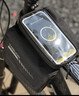 塔斯隊長(cháng)自行車(chē)雙邊上管車(chē)包大容量山地公路車(chē)前梁包手機導航收納騎行裝備 黑色（帶防水罩） 曬單實(shí)拍圖