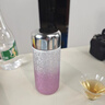 滇慶堂銀杯子純銀999保溫雪花銀小杯子便攜足銀水杯保健送女友高端禮物 漸變粉30g【高端禮物 贈女友】 曬單實(shí)拍圖