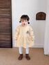 班喜迪女童連衣裙秋冬裝洋氣寶寶公主裙周歲禮服嬰兒裙子兒童針織裙冬季 黃色 80 曬單實(shí)拍圖
