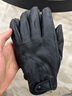 金仕.卡丹男士薄款頭層牛皮手套復古觸屏摩托機車(chē)四季騎行開(kāi)車(chē)加厚真皮手套 黑色加絨保暖好 S手掌圍20厘米適合100-120斤 曬單實(shí)拍圖