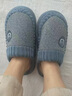 京悠雨男士棉拖鞋秋冬季家居室內厚底防滑加大碼防寒防臭保暖中老年25款 加倍保暖-淺咖【升級加厚防滑鞋底】 46 【適合45-46】 曬單實(shí)拍圖