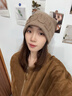 凝岸帽子女秋冬季2025新款百搭堆堆帽加厚保暖針織毛線(xiàn)帽冷帽月子帽 曬單實(shí)拍圖