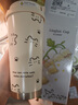 Next Kiss英國聯(lián)名可愛(ài)簡(jiǎn)約貓咪保溫杯雙飲咖啡杯不銹鋼陶瓷內膽學(xué)生便攜 陶瓷覆層內膽-FA358線(xiàn)條貓咪+掛繩 曬單實(shí)拍圖