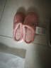 京東京造【溫暖御寒】家居拖鞋防滑室內毛絨保暖棉拖鞋女粉紅色40-41 曬單實(shí)拍圖