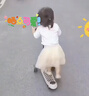 貝易（BEIE）至尊滑板車(chē) 1-14歲兒童溜溜車(chē)可滑可折疊加寬踏板寶寶禮物 云母灰 曬單實(shí)拍圖