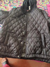 輕薄棉襖女2025秋冬新款保暖棉服外套時(shí)尚連帽短款小個(gè)子菱格棉衣 黑色 XL 106-120斤 曬單實(shí)拍圖
