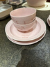 琺寶（staub）X Hello Kitty治愈花園系列陶瓷餐具餐盤(pán)家用圓盤(pán)子飯碗碟喬遷禮 陶瓷碗12cm慕斯玫瑰+燕麥白 4件套 曬單實(shí)拍圖