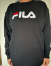 FILA 斐樂(lè )官方情侶款套頭衛衣25秋冬季新款休閑寬松長(cháng)袖加絨保暖上衣 【常規款】正黑色-BK M 170/92A/M 曬單實(shí)拍圖