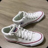 匡威（Converse）官方 莫爾登All Star男女板鞋中幫帆布小白鞋A00812C A00812C 38 曬單實(shí)拍圖