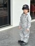 匹克男童套裝2025帥氣春秋新款運動(dòng)套裝6-12歲男套裝潮搭寬松衛衣褲子 灰色 130 曬單實(shí)拍圖