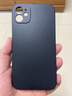適用蘋(píng)果11手機殼不沾毛不變色iPhone11新款保護套iPhone防摔耐磨液態(tài)防摔耐磨全包精孔鏡頭 蘋(píng)果11【素雅黑】單殼 曬單實(shí)拍圖