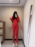 貓人（MiiOW）羊毛保暖內衣套裝2026馬年秋衣秋褲本命年紅色結婚新年情侶打底衫 【1套裝】羊毛套裝 (進(jìn)口羊毛+德絨發(fā)熱+萊賽爾) XL 175 男款【推薦130-160斤】 曬單實(shí)拍圖