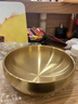 金疆周黑鴨同款拌飯碗米村304不銹鋼韓式冷面碗雙層隔熱碗筷專(zhuān)用金色 304鋼 金色碗 21cm外徑（拌飯碗冷面碗可裝湯） 曬單實(shí)拍圖